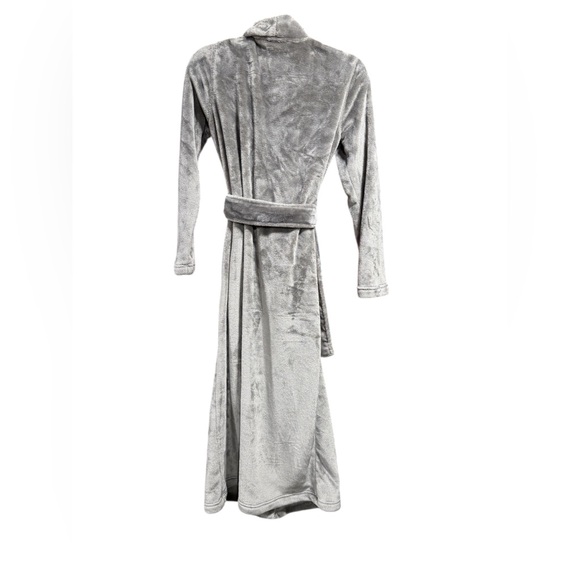 UGG women’s charcoal gray Marlow fleece plush long bathrobe. Size Small. - Picture 2 of 9
